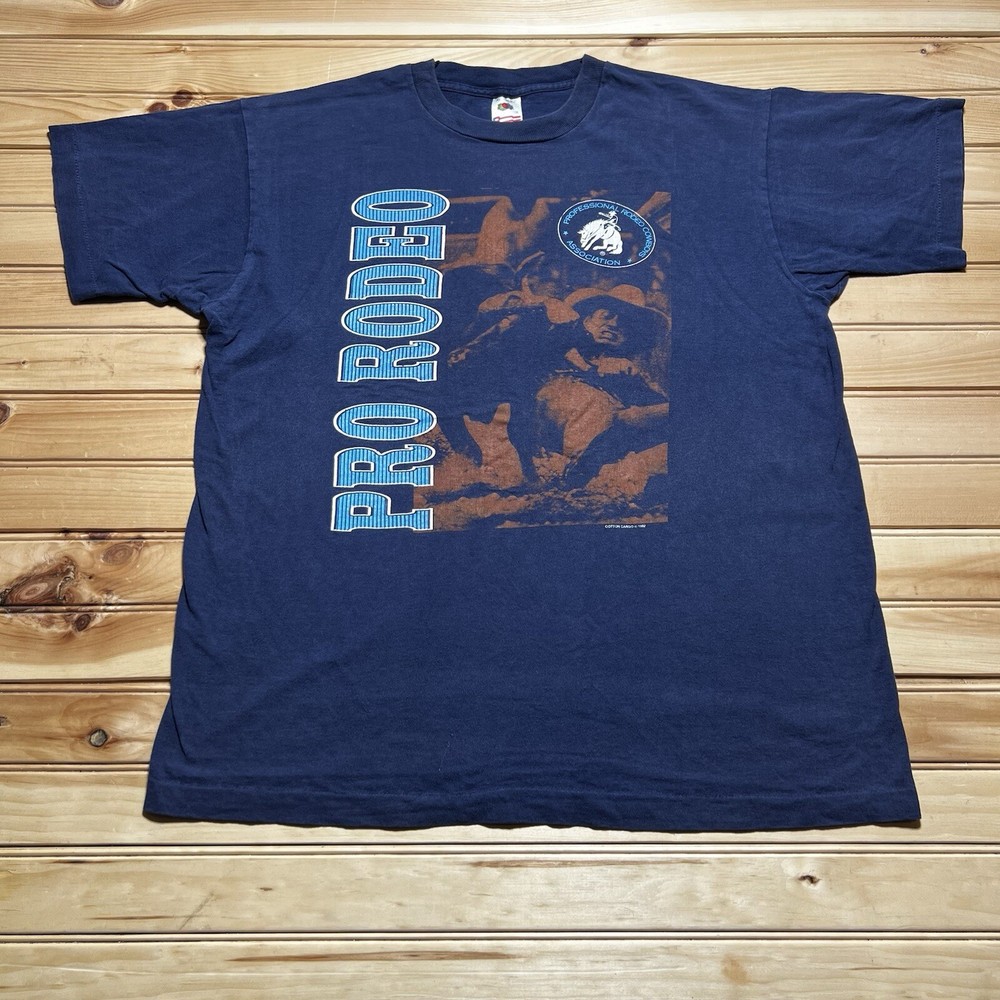 Vintage 90s 1992 PRCA Pro Rodeo Cowboys Association Ty Murray Graphic Shirt - XL