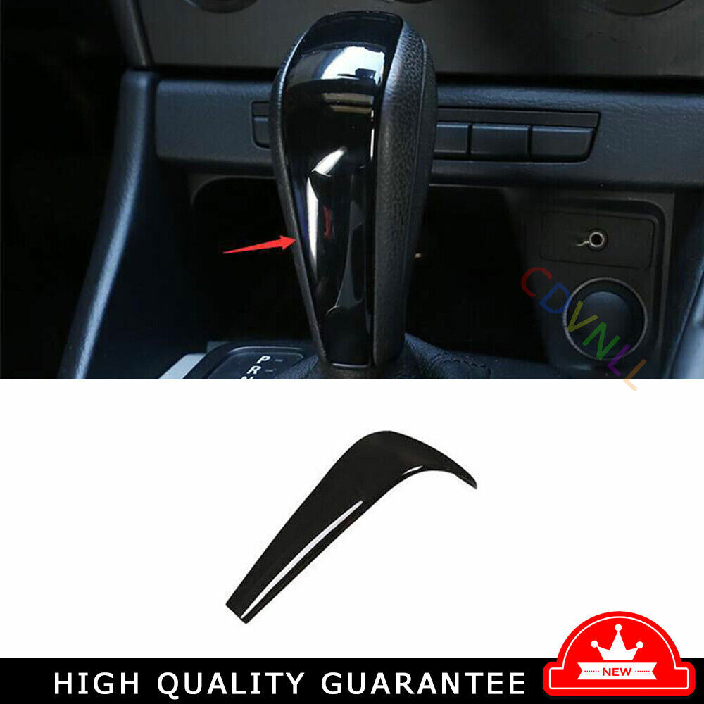 Gear Shift Knob Head Cover Trim 1PCS Fit For BMW X1 E84 2010-2013 Bright Black