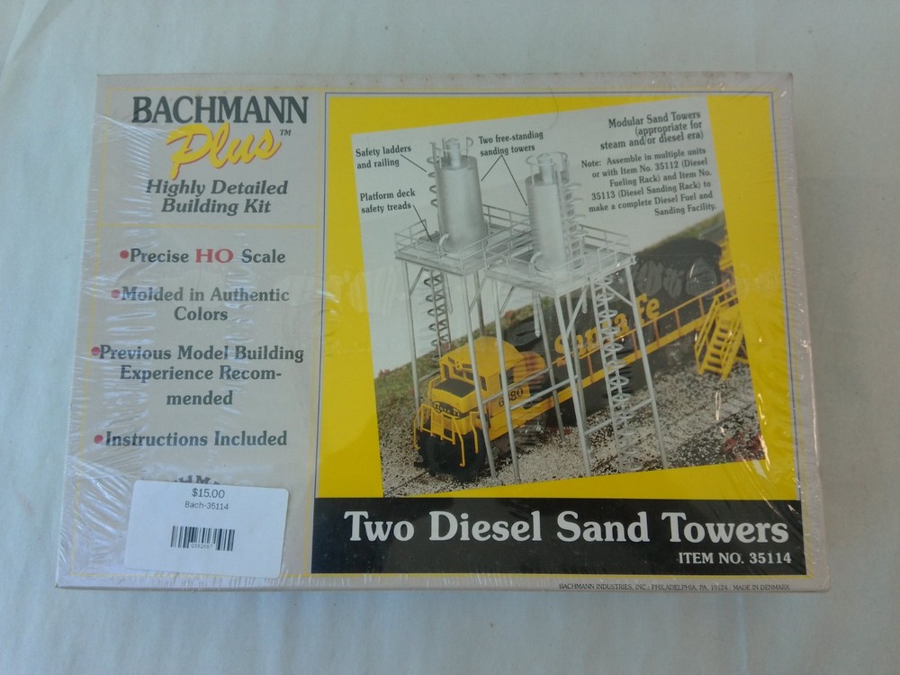 Bachmann 35114 HO Scale Two Diesel Sand Towers