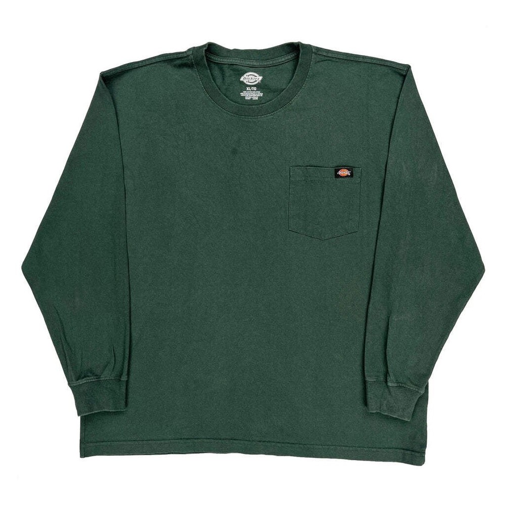 Dickies Long Sleeve T-Shirt - XL Green Cotton