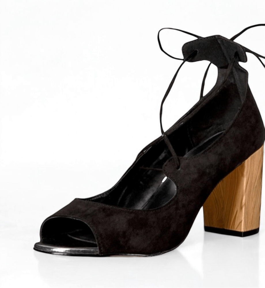 Athena Alexander Vince Womens Blair-5 Strappy Lace-Up Block Wood Heel Sandal