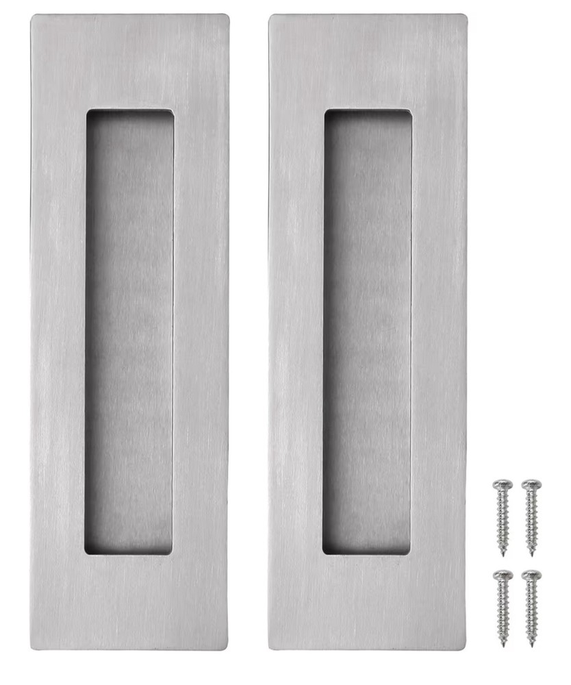 6 Inch Recessed Finger Pull for Pocket Closet and Sliding Barn Doors