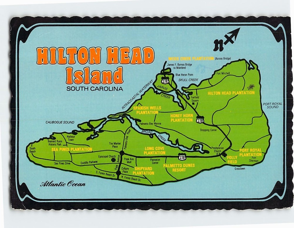 Postcard Hilton Head Island South Carolina USA