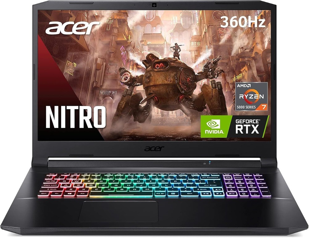 Acer Nitro 5 17.3in Gaming Laptop 16GB RAM 1TB SSD RTX 3080 Certified Refurbished-image