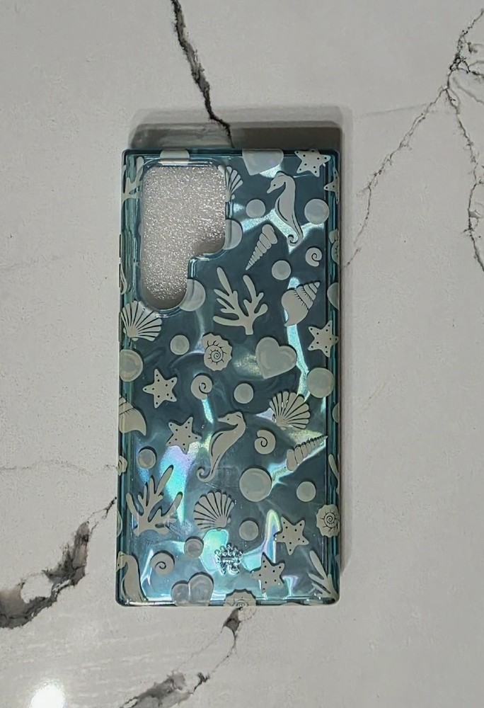 Velvet Caviar Blue Holographic Beach Phone Case Samsung Galaxy S23 Ultra