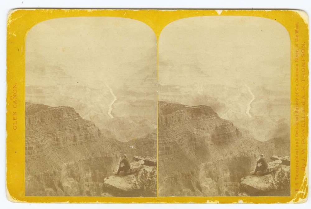 D0354~ POWEL SURVEY Stereoview – Unlabeled Mystery View – J.K. Hillers