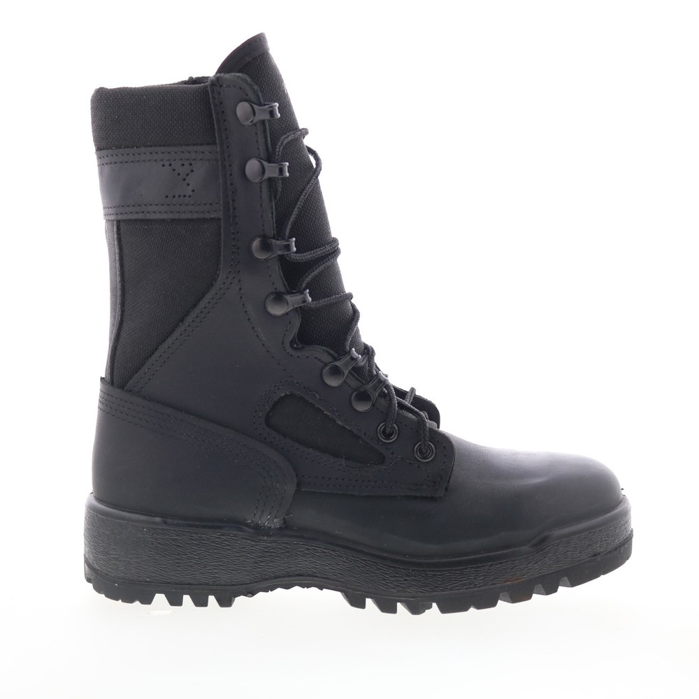 McRae Israeli Combat Boot Made In USA 89IB Mens Black Leather Tactical Boots