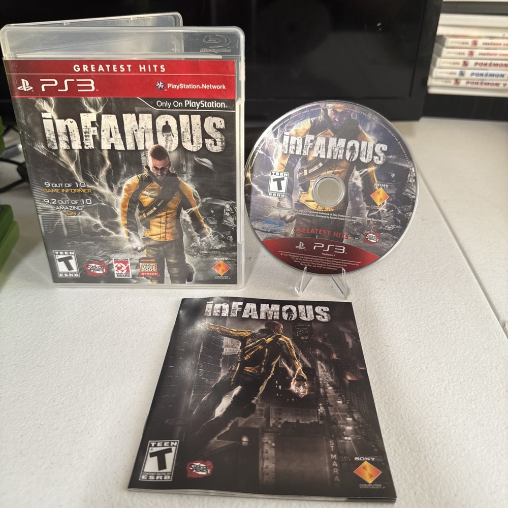 Sony Playstation 3 inFAMOUS Video Game Complete PS3