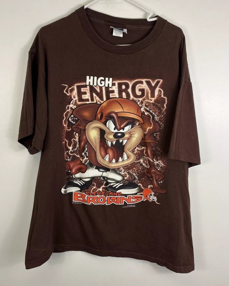 Cleveland Browns Looney Tunes Vintage Dawg Pound T-Shirt Size XL