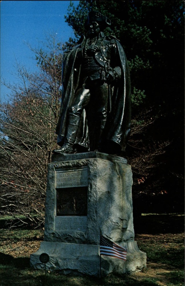 Valley Forge PA Gen Baron Von Steuben Statue Revolutionary War 1907 postcard
