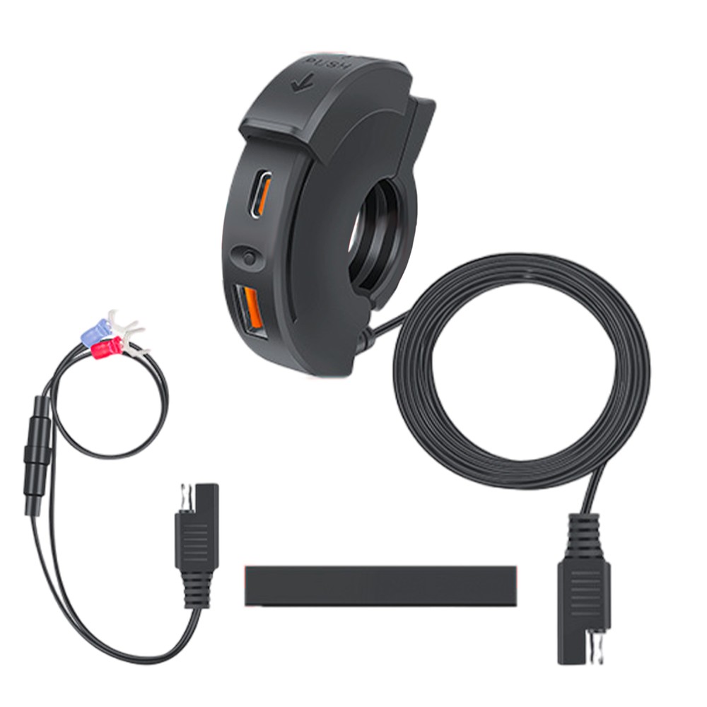 Waterproof Motorcycle Handlebar USB Phone Charger for Trendy Riders
