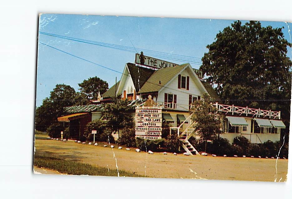 Postcard The Jolly Fisherman Restaurant Norwalk Connecticut USA
