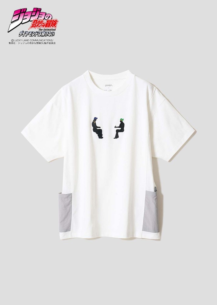 [Graniph] JoJo's Bizarre Adventure Game | Side Pocket Big Silhouette T-Shirt