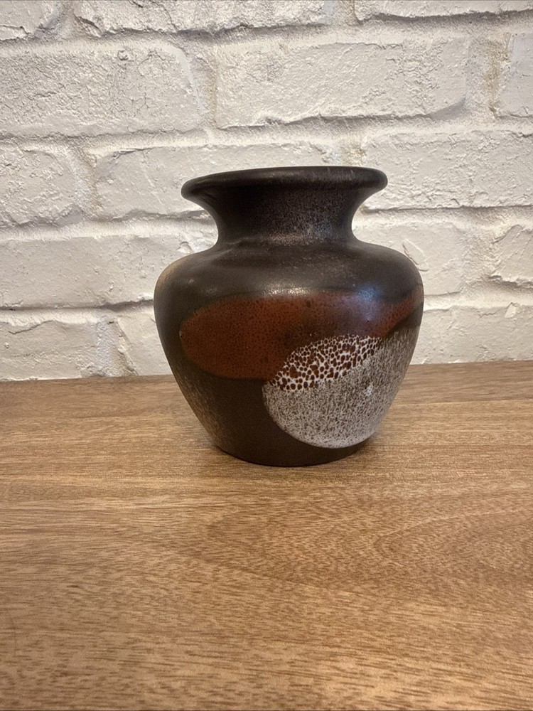 Vintage 1960's Scheurich Keramik Fat Lava Vase Pitcher 202-13 West Germany 8