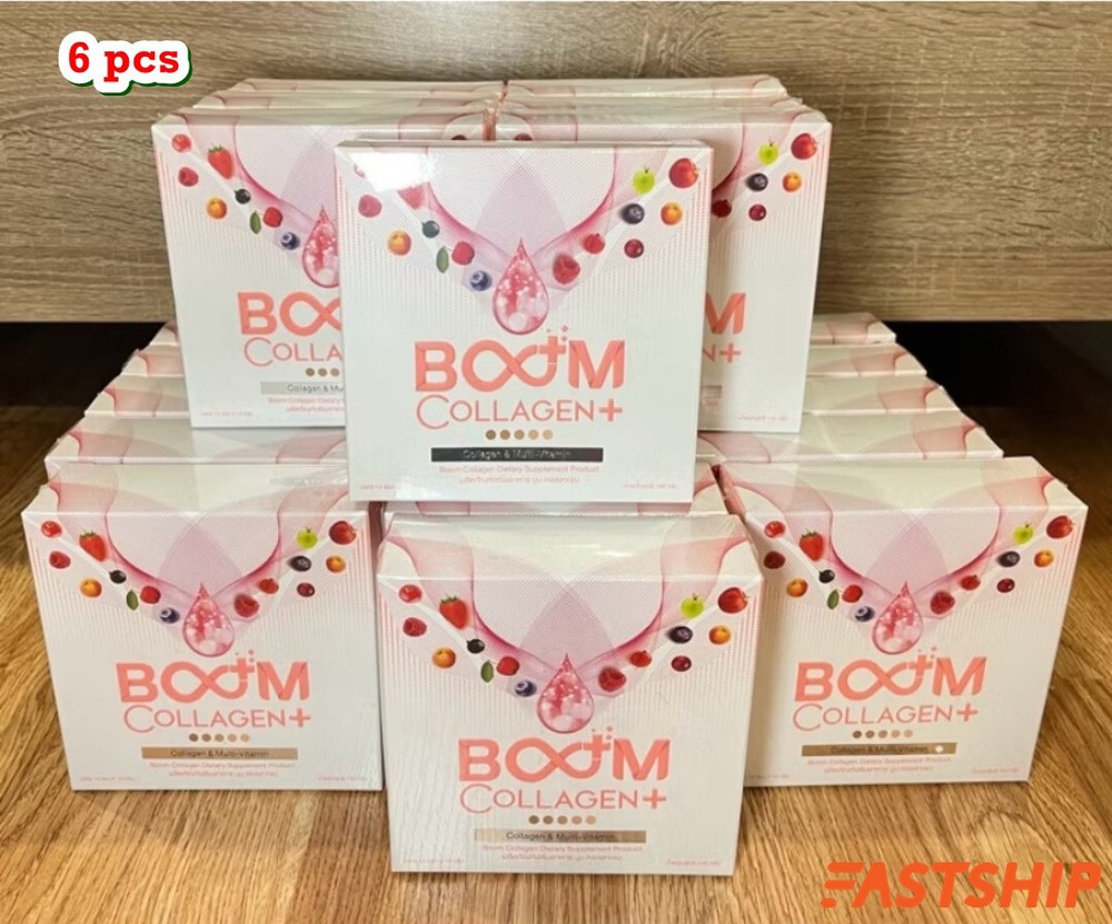 6X BOOM Collagen Tri-Di Peptide Multi-Vitamin Anti-Aging Healthy Skin (84Sachet)