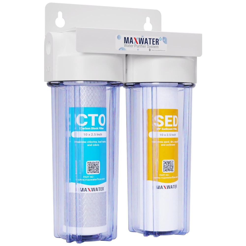 2 Stage (Sediment, Odor & Improving Taste) Whole House 10 inch, Standard Wate...