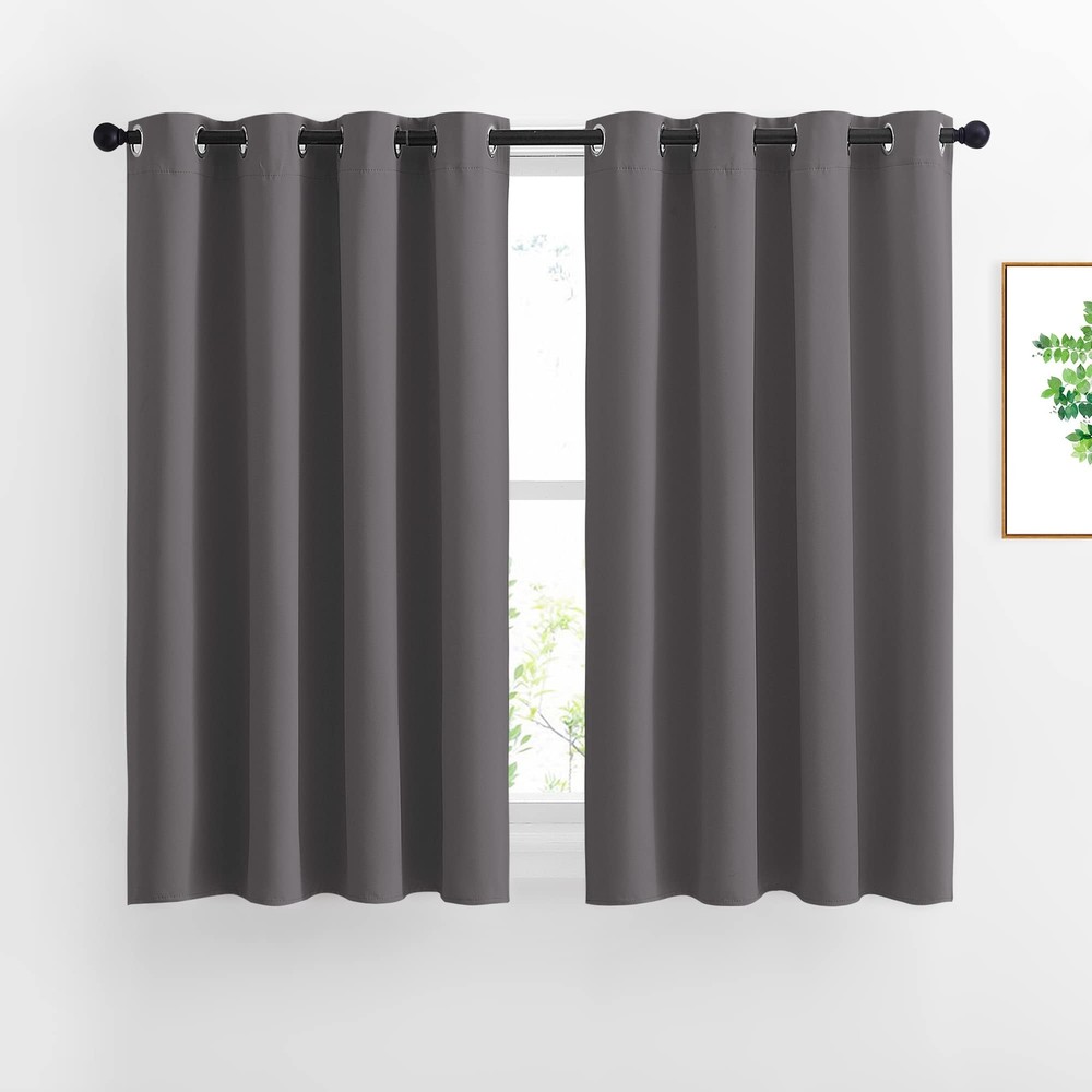 Thermal Insulated Blackout Curtains for Bedroom - Solid Darkening Window Panels  