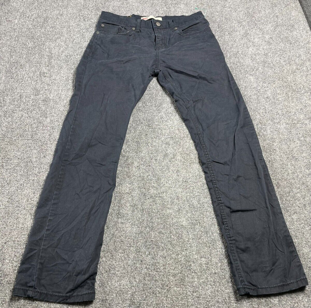Levi's 511 Denim Jeans Men's Black Slim Straight Fit 18 Reg 29x29