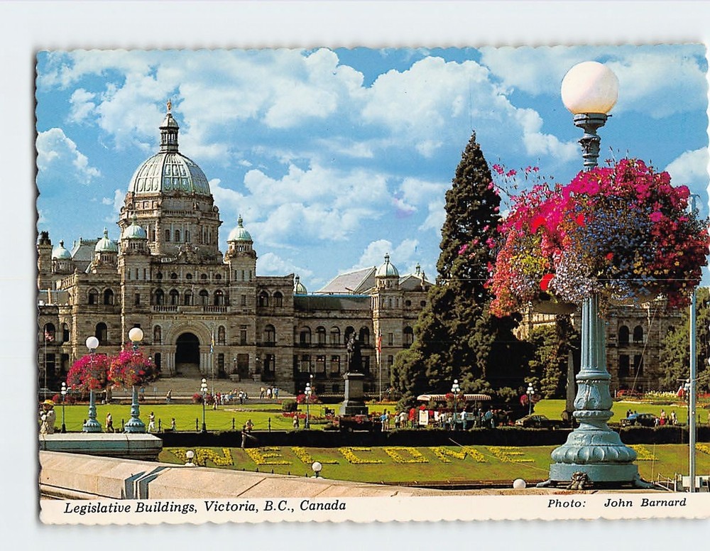 Postcard Legislative Buildings Victoria British Columbia Canada