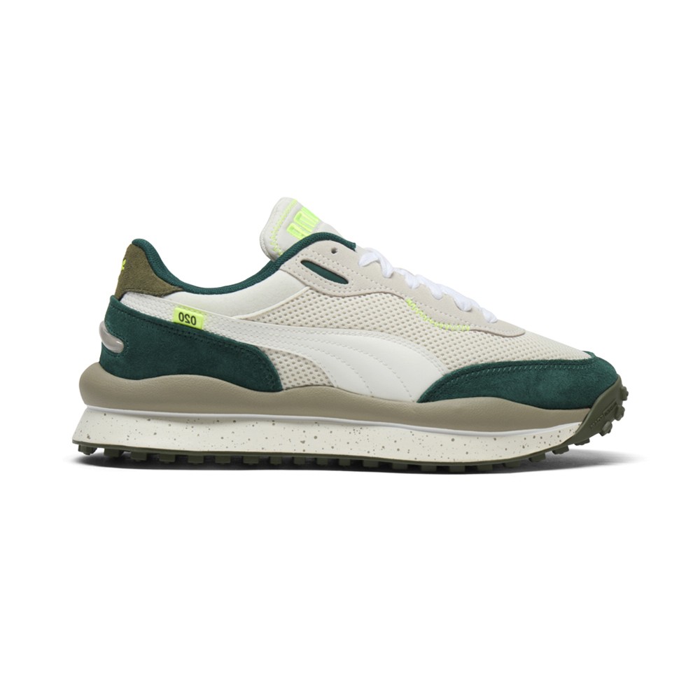 PUMA Style Rider Mix Lace Up  Mens White Sneakers Casual Shoes 40352801