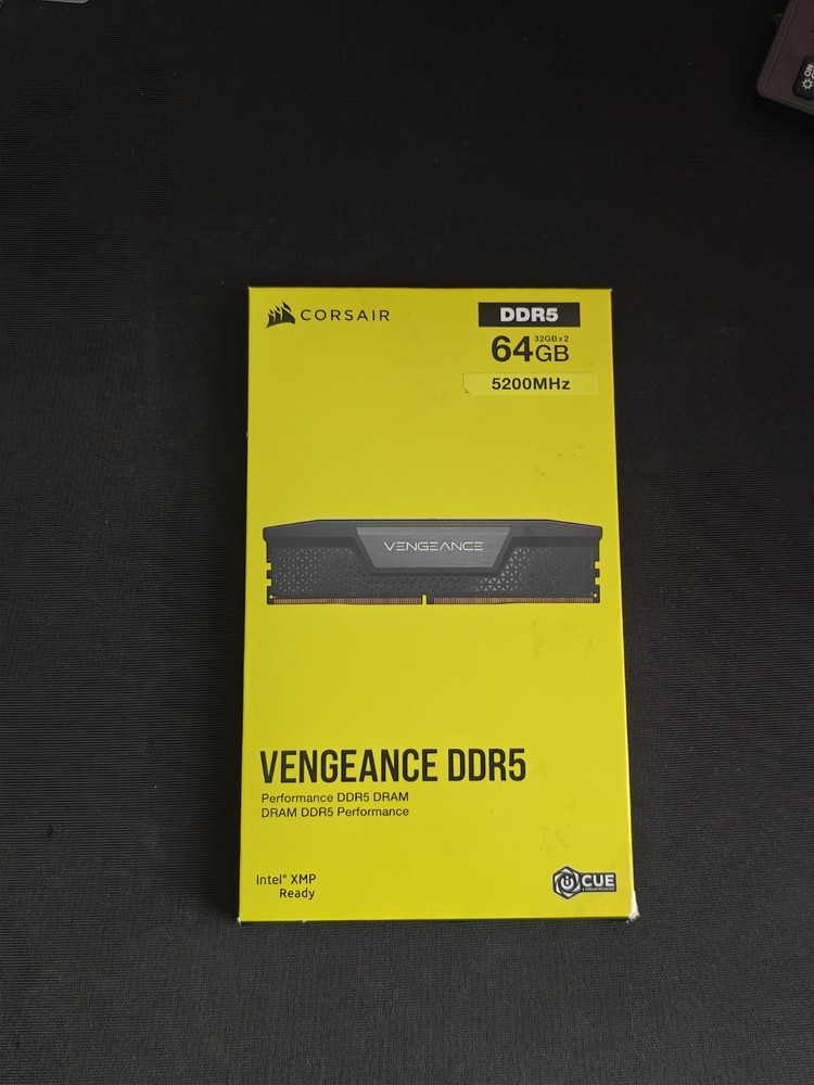 NEW SEALED Corsair Vengeance DDR5 64GB (2 x 32GB) 5200 MHz CL40 Desktop Memory