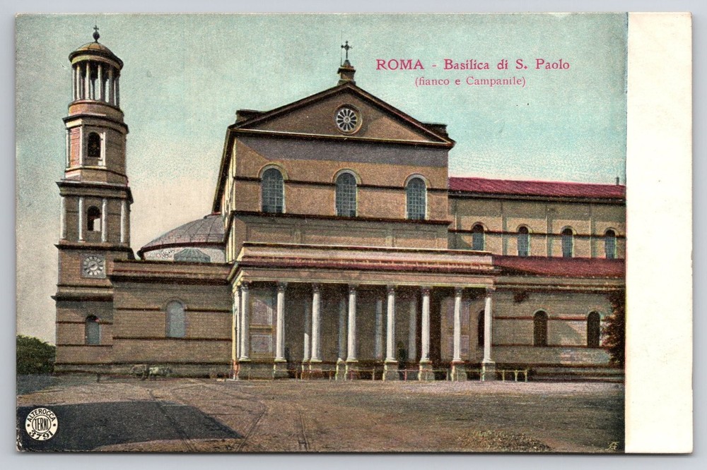 ROME Italy Basilica di S. Paolo fuori le Mura Alterocca Terni Postcard