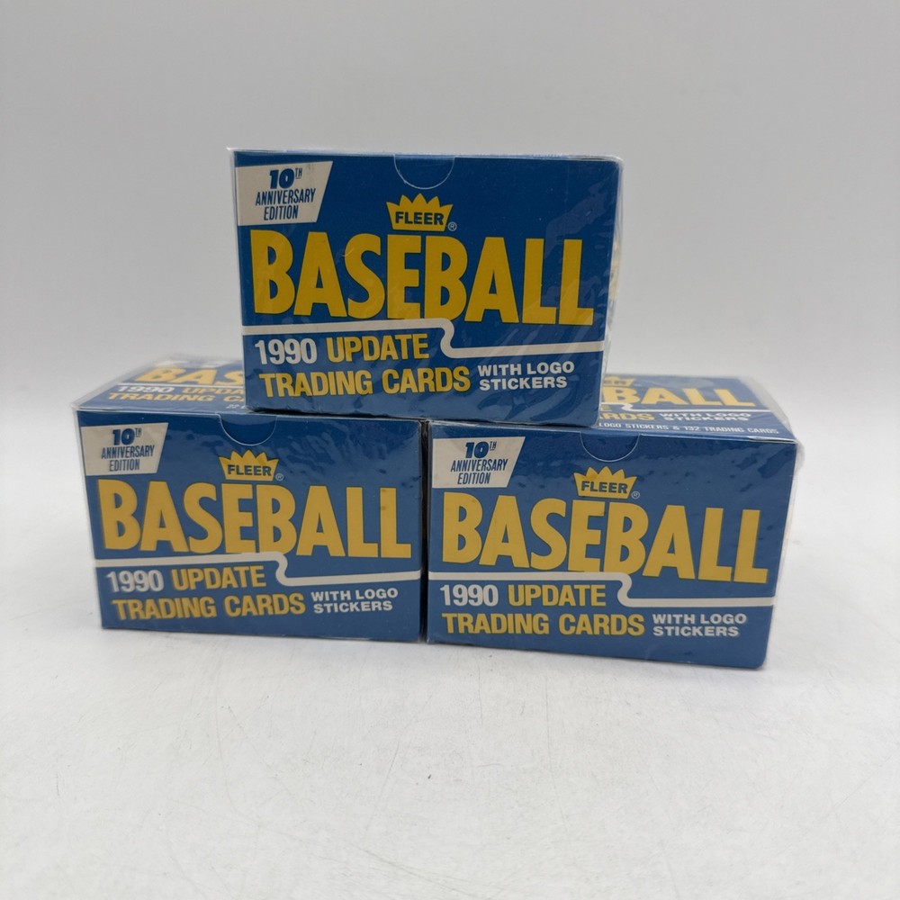 1990 Fleer Update Complete Sealed Factory Set 1-132 Frank Thomas (RC) Lot of 3