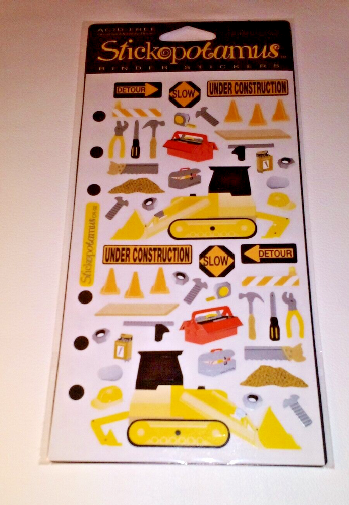 Stickopotamus Acid-Free Construction Binder Stickers for Scrapbooking-image