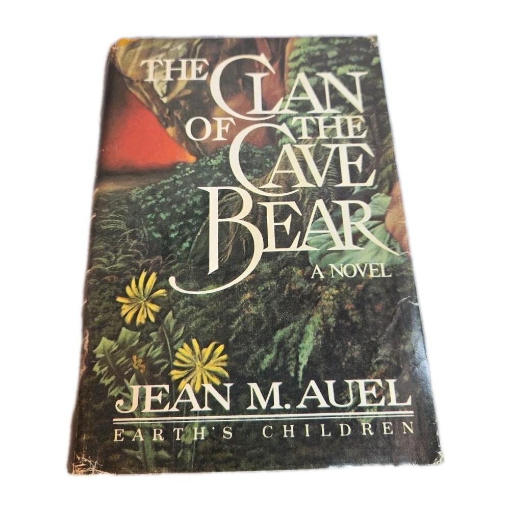 Clan of The Cave Bear, By Jean Auel Book Club Edition,Earths Children HC/DJ 1980