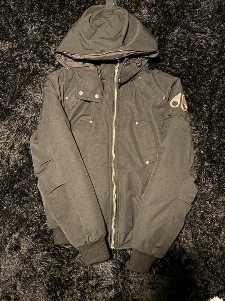 Moose Knuckles Bomber Jacket Triple Black Size Small Brand New Condition