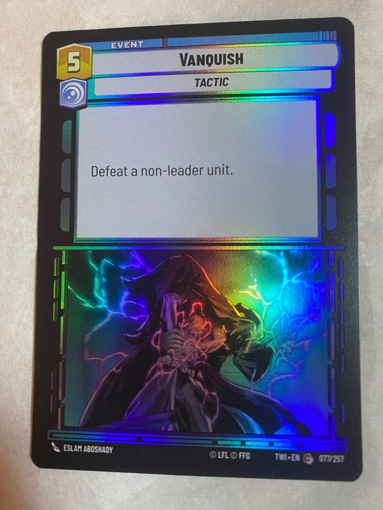 STAR WARS UNLIMITED TCG ToR VANQUISH Foil Card NM
