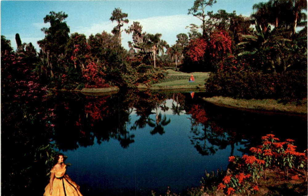 Florida, Cypress Gardens, St. Petersburg, Hawthorne, N.J. Postcard