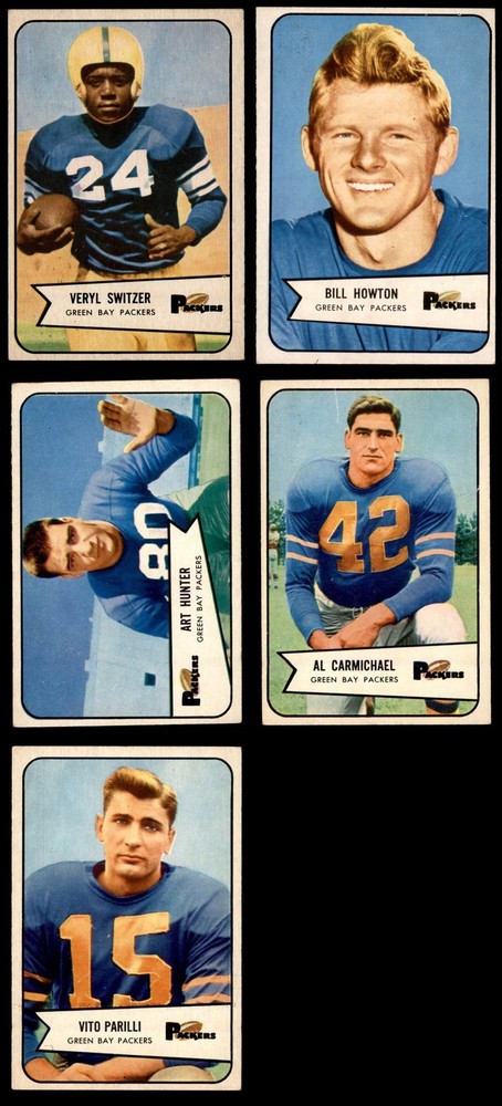 1954 Bowman Green Bay Packers Near Team Set 3 - VG 7168653 (7 / 11 cards)