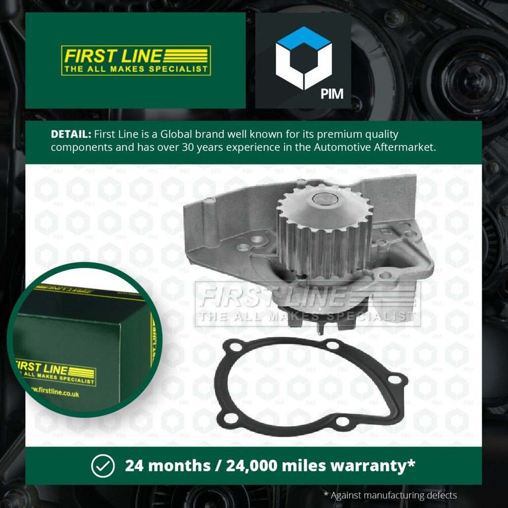 Water Pump fits CITROEN ZX 1.6 1.8 1.9 91 to 97 Coolant Firstline 120150 120161