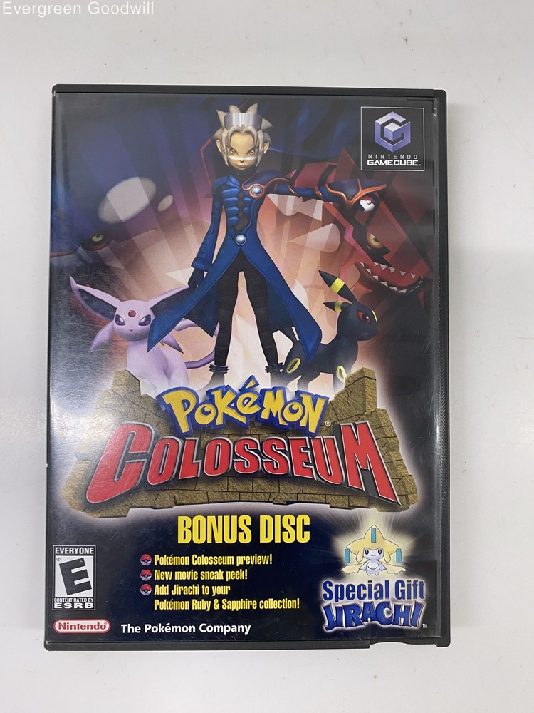 2004 Pokemon Colosseum Bonus Disc Nintendo Gamecube Complete untested