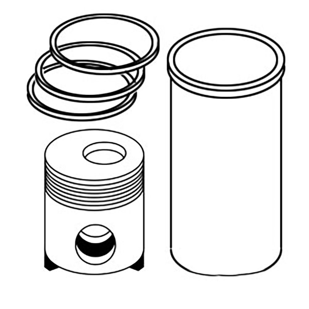 NEW Piston Liner Kit Fits John Deere 4050 4240 6620 AR83610
