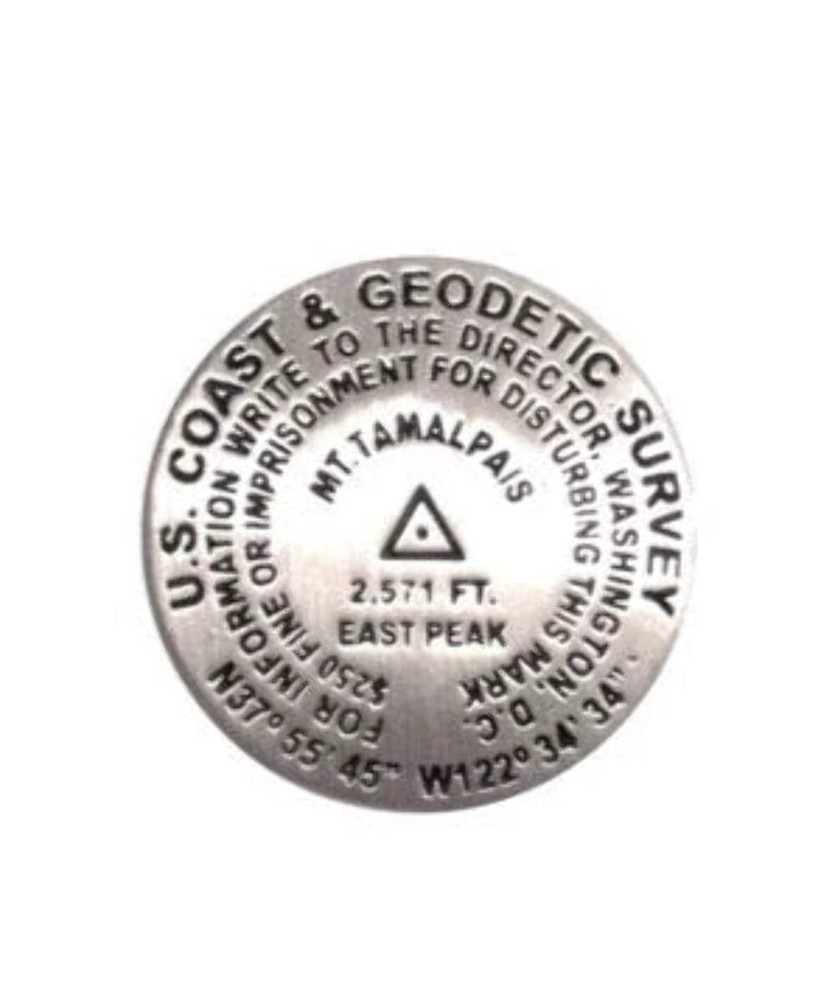 Mt Tamalpais California landscape lapel pin badge