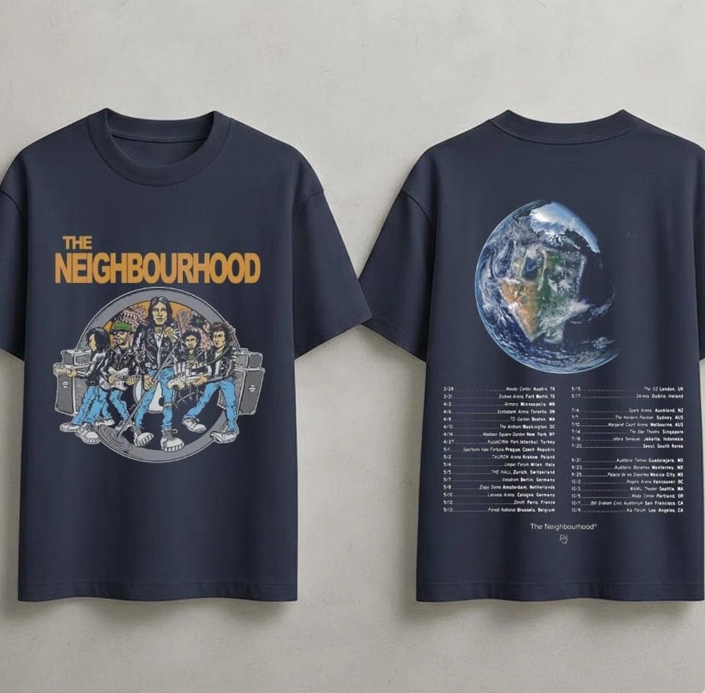 The Neighbourhood Band Tour 2026 Hoodie Or T shirt
