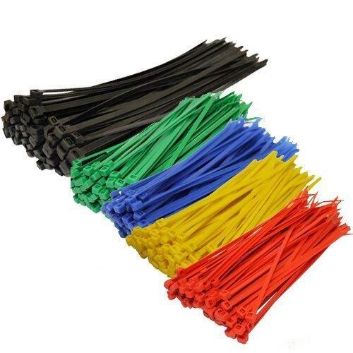 Colorful Self-Locking Nylon Cable Ties - Assorted Sizes & Colors