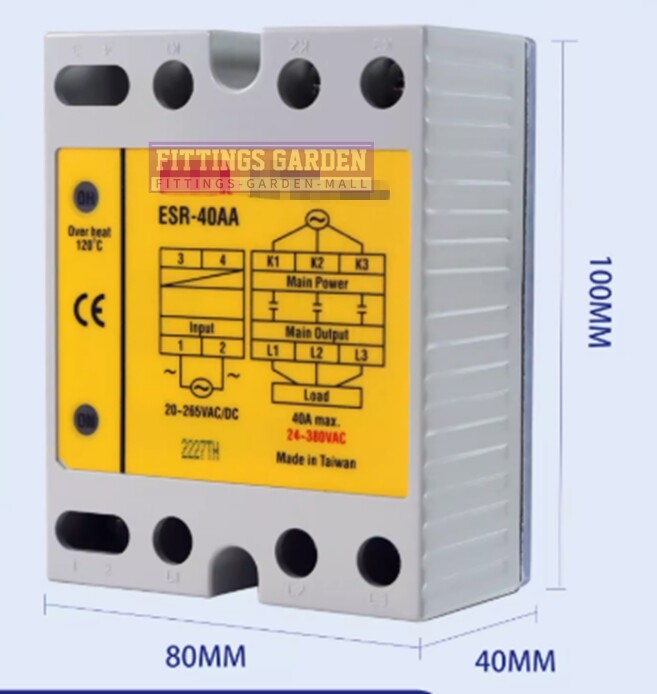 1psc new for three-phase solid state relay ESR-40AA