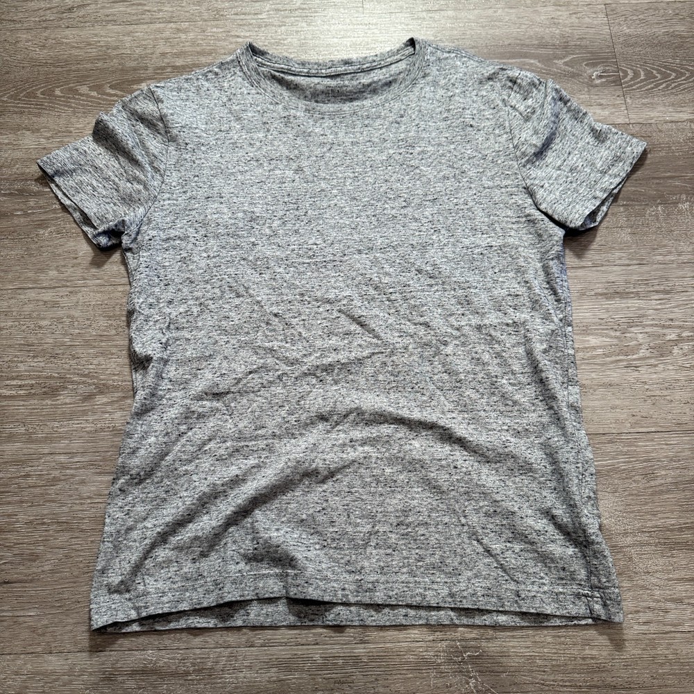Banana Republic Shirt Mens Small Gray Short Sleeve Tee Organic Cotton Soft Wash