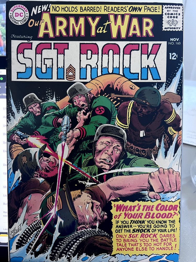 Our Army at War #160 VG- What's The Color of Your Blood