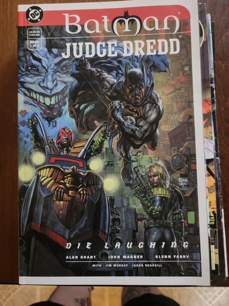 Batman Judge Dredd Die Laughing 1 & 2 Complete Set 1998 DC Comics