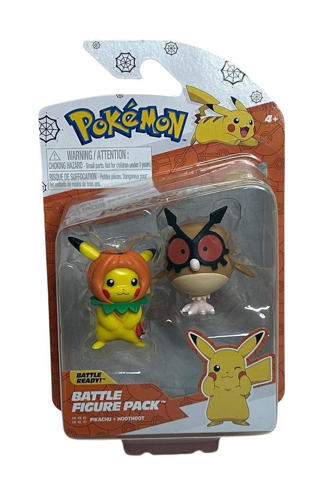 Pokemon Battle Figure Pack Pikachu vs Hoothoot New Collectible Toy  