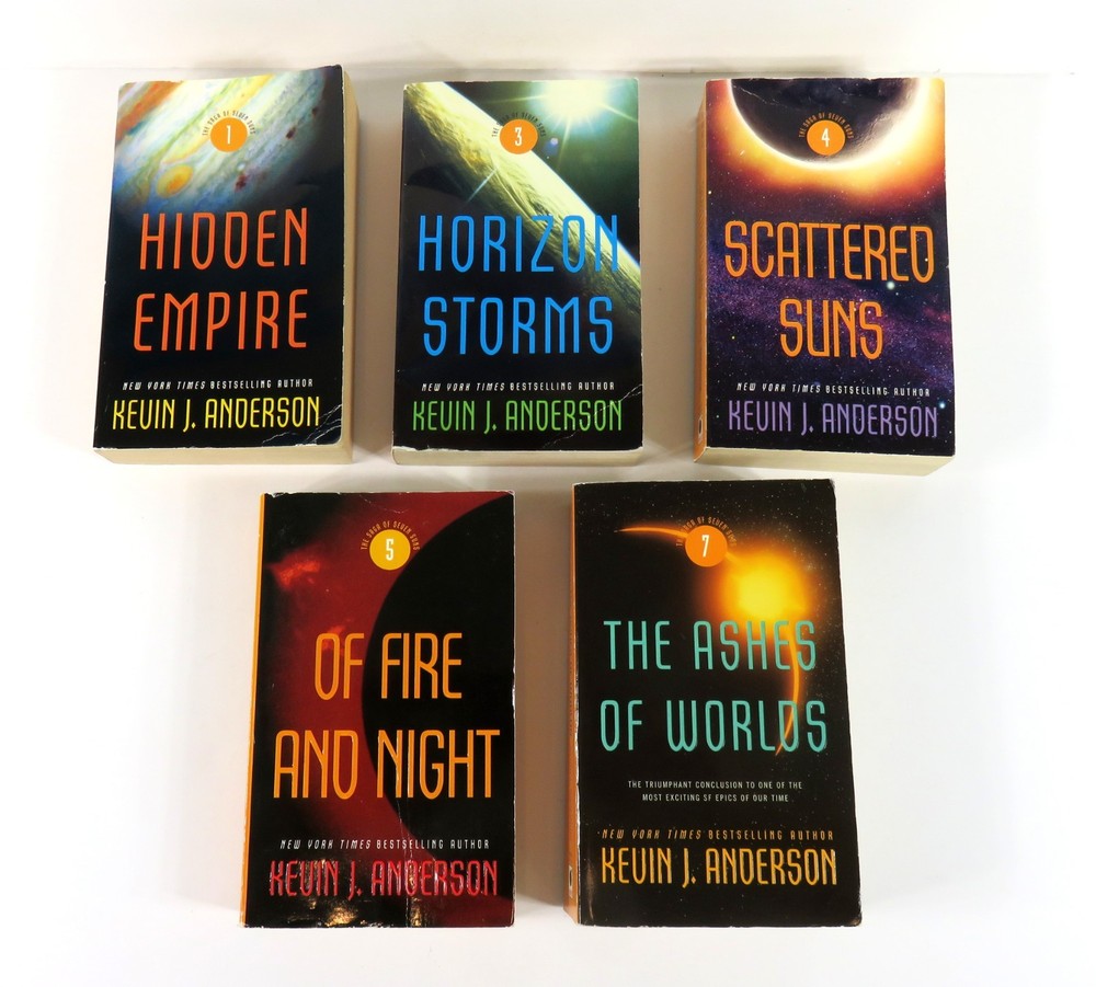 The Saga of the Seven Suns Kevin J Anderson Paperback Lot 1 3 4 5 7
