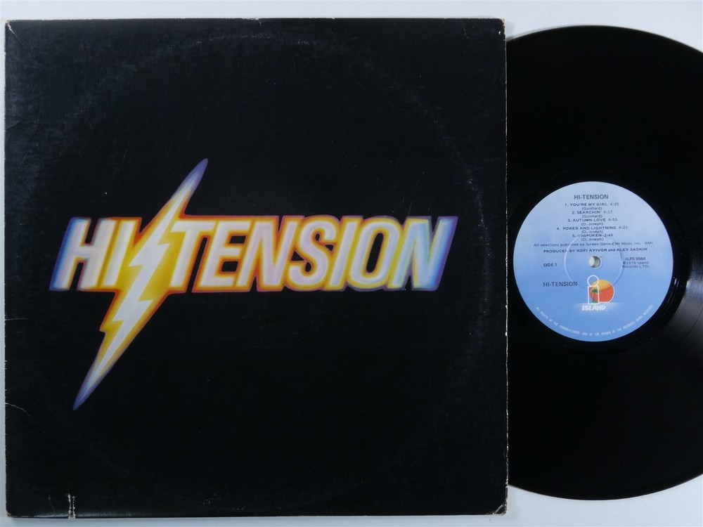 HI-TENSION Self Titled ISLAND ILPS-9564 LP VG+ i