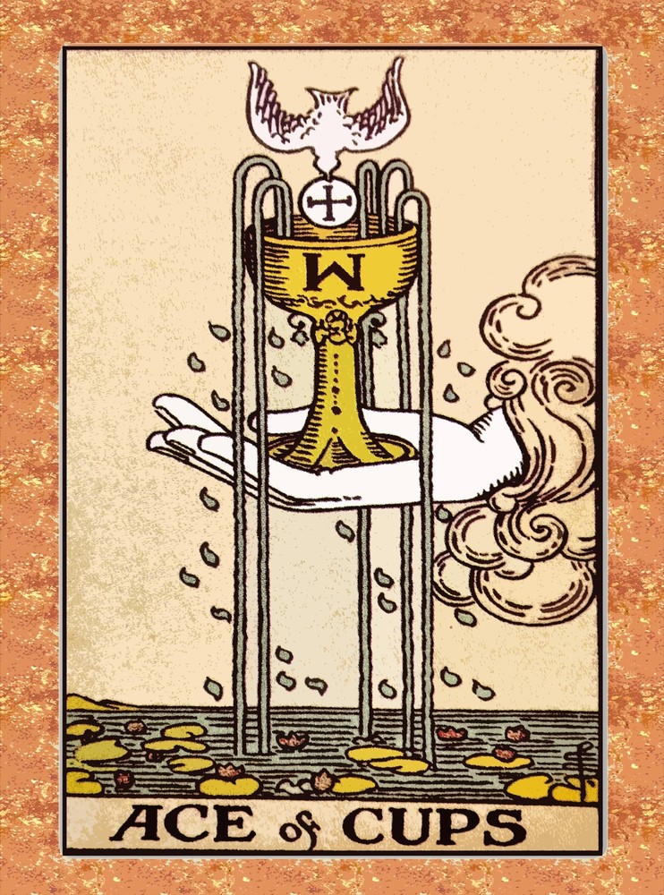 Vintage Tarot Ace of Cups Mystical Wall Art Decor Poster 11426
