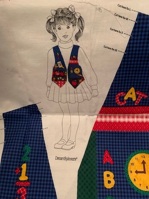 Cranston Fabric Panel Pattern Kids Back to School Vest Sew XS-L Dreamspinners