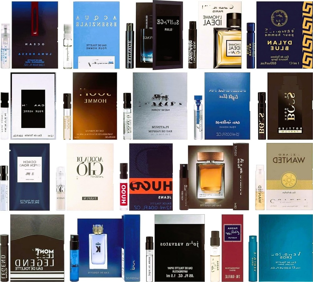 Men's Popular Designer Fragrance Sampler (6 count) - Lot of Cologne Sample Vials