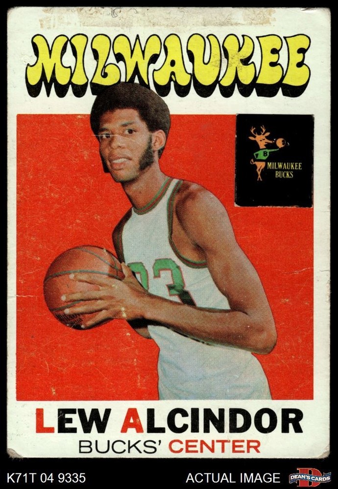 1971 Topps #100 Lew Alcindor Bucks HOF UCLA 1 - POOR
